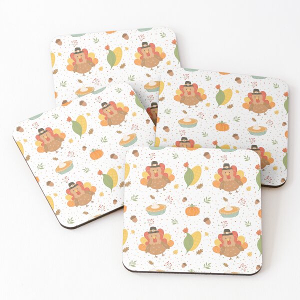 Item preview, Cute Thanksgiving Seamless Pattern designed and sold by SoftBunStudio.
