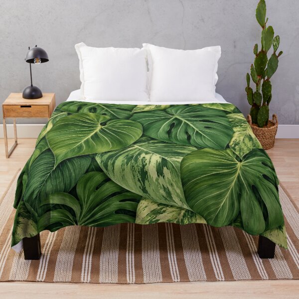 Item preview, Tropical Monstera Leaf Pattern Botanical Print designed and sold by GalaMine.
