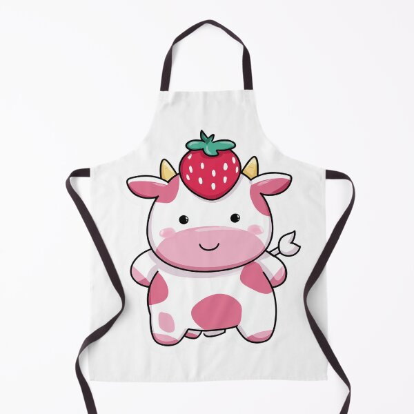 Item preview, Strawberry Cow Cute Pink Kawaii designed and sold by StickerMan17.