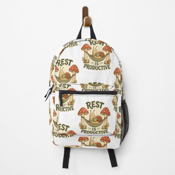 Item preview, Rest Is Productive – Cozy Snail Self-Care designed and sold by sabily.
