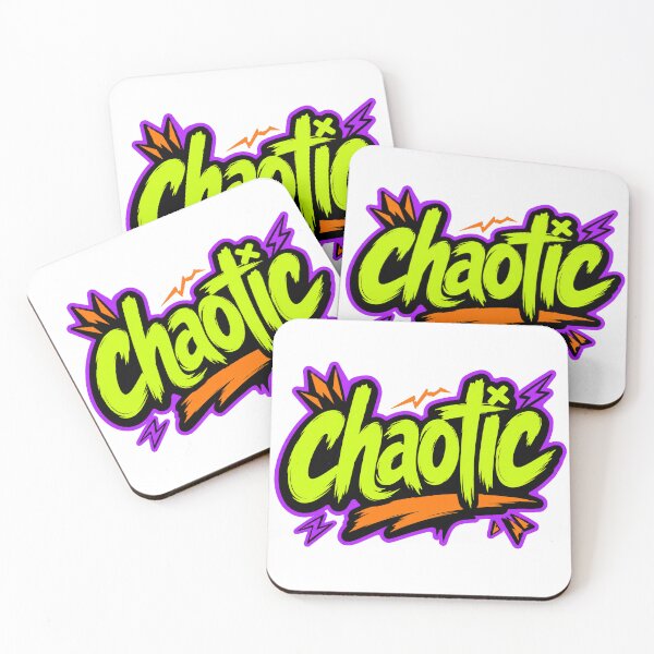 Item preview, Chaotic Colorful Statement Typography designed and sold by RedCircleArt.