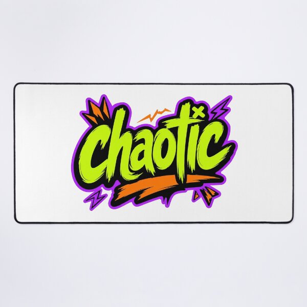 Item preview, Chaotic Colorful Statement Typography designed and sold by RedCircleArt.