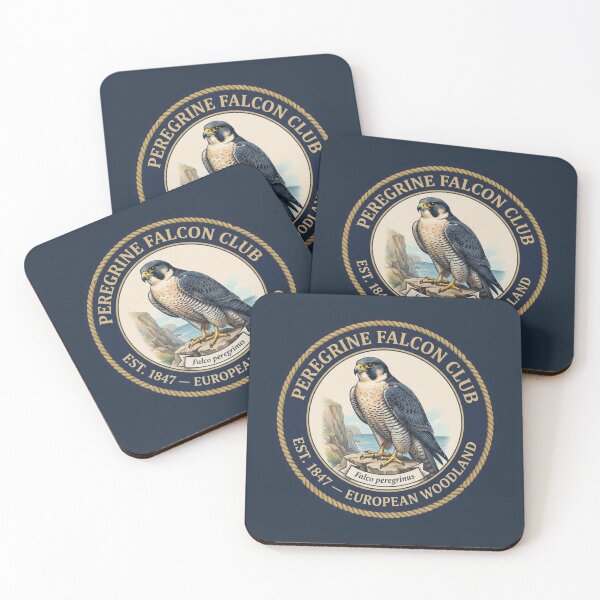 Item preview, Peregrine Falcon Club Vintage Badge European Wildlife designed and sold by CalmCapy Co.