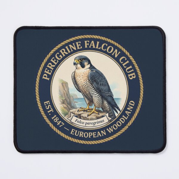Item preview, Peregrine Falcon Club Vintage Badge European Wildlife designed and sold by CalmCapy Co.