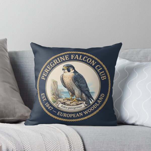 Item preview, Peregrine Falcon Club Vintage Badge European Wildlife designed and sold by CalmCapy Co.