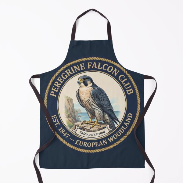 Item preview, Peregrine Falcon Club Vintage Badge European Wildlife designed and sold by CalmCapy Co.