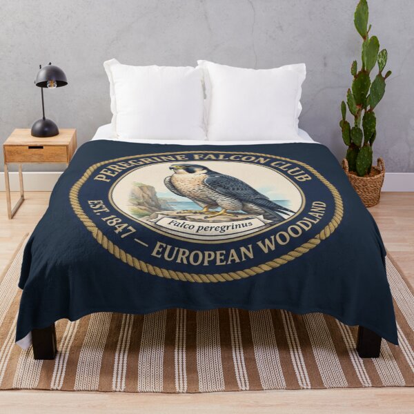 Item preview, Peregrine Falcon Club Vintage Badge European Wildlife designed and sold by CalmCapy Co.
