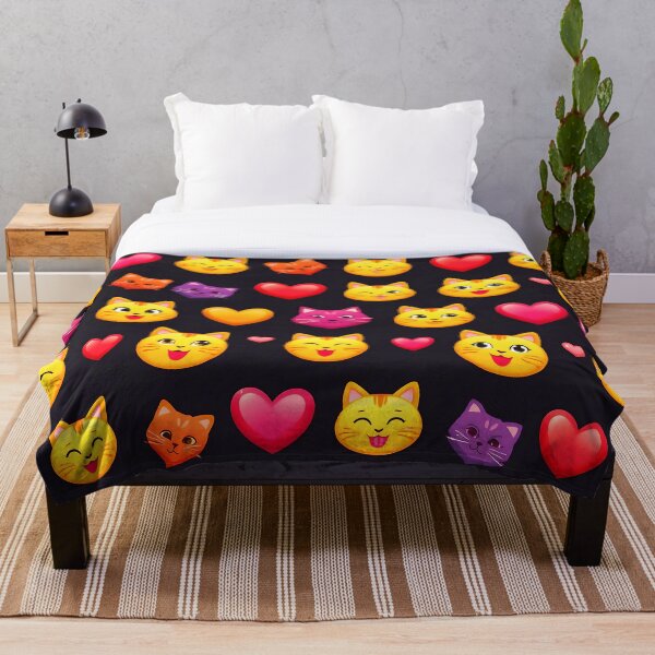 Item preview, Diseño de emoji de gato adorable: diseño de corazones de gatito kawaii para camisetas y accesorios. designed and sold by IMuDesigner.