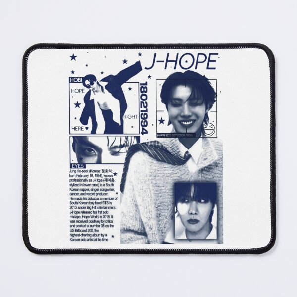 Item preview, J-Hope BTS Vintage Blue Graphic - Hobi Hope World Cyber Aesthetic designed and sold by Mooncreates7.