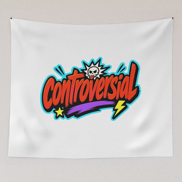 Item preview, Controversial Bold Neon Word Art designed and sold by RedCircleArt.