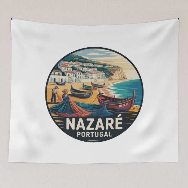 Item preview, Nazaré Portugal: Fishing Boats & Beachside Village designed and sold by CircinusStore.