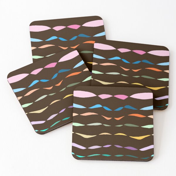 Item preview, Twisted Stripes on Dark Brown  designed and sold by JaygiesDesign.