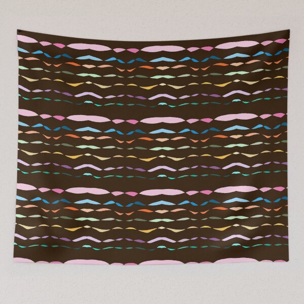 Item preview, Twisted Stripes on Dark Brown  designed and sold by JaygiesDesign.