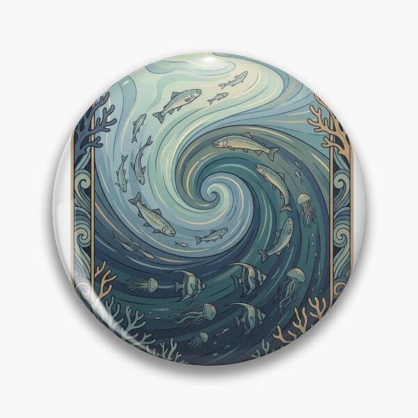 Item preview, Estuary Temperance Tarot Card Ocean Art designed and sold by SMARTKIT  DESIGNAGENCY.