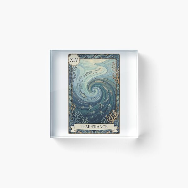 Item preview, Estuary Temperance Tarot Card Ocean Art designed and sold by SMARTKIT  DESIGNAGENCY.
