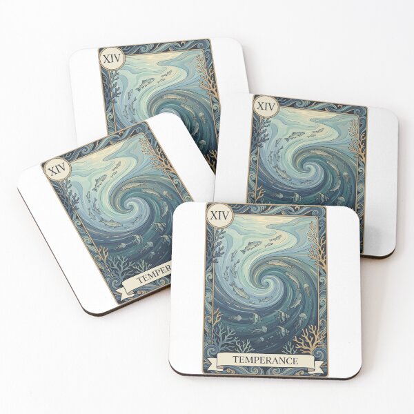 Item preview, Estuary Temperance Tarot Card Ocean Art designed and sold by SMARTKIT  DESIGNAGENCY.