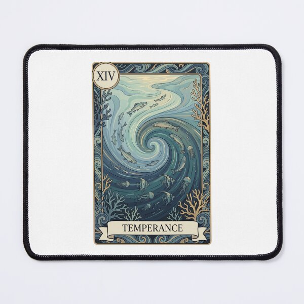 Item preview, Estuary Temperance Tarot Card Ocean Art designed and sold by SMARTKIT DESIGNAGENCY.