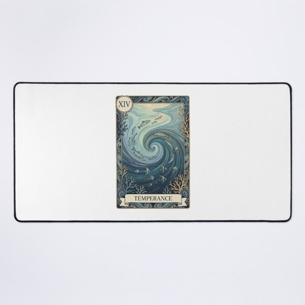 Item preview, Estuary Temperance Tarot Card Ocean Art designed and sold by SMARTKIT DESIGNAGENCY.