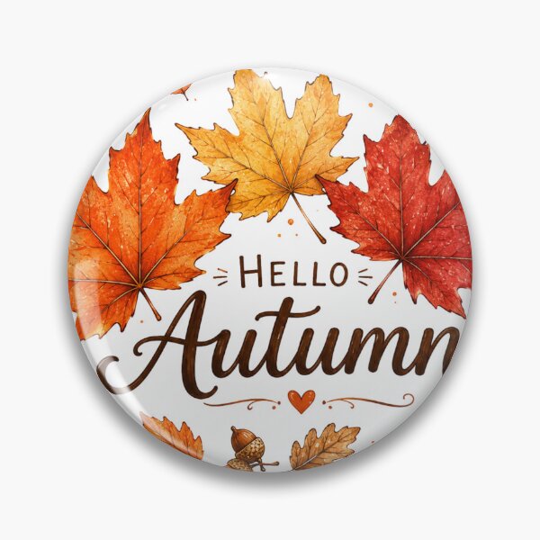 Item preview, Hello Autumn Maple Leaves Fall designed and sold by Moonya26.
