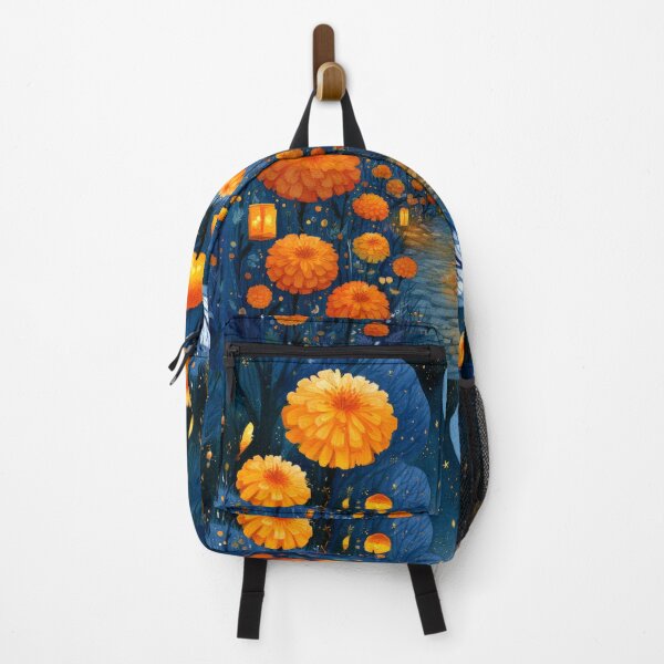 Item preview, Moonlit Marigold Path | Día de los Muertos Night Garden designed and sold by MythicMood.