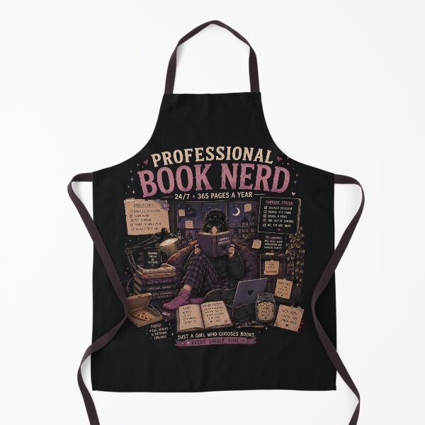 Item preview, Professional Book Nerd | Cozy Romantasy Reader Vintage Design designed and sold by bisha.