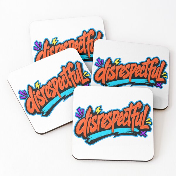 Item preview, Disrespectful Rebellious Neon Typography designed and sold by RedCircleArt.