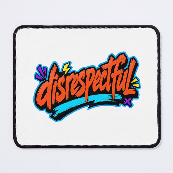 Item preview, Disrespectful Rebellious Neon Typography designed and sold by RedCircleArt.