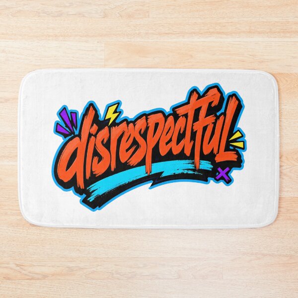 Item preview, Disrespectful Rebellious Neon Typography designed and sold by RedCircleArt.