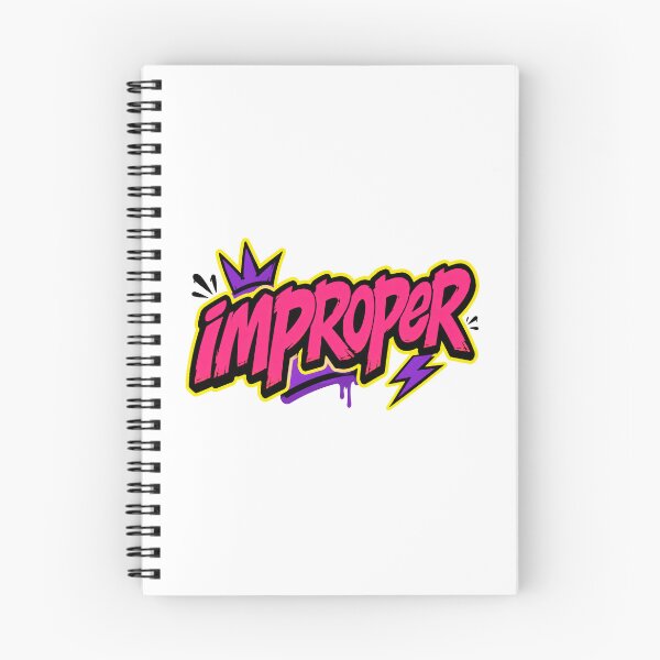 Item preview, Improper Playful Neon Word Design designed and sold by RedCircleArt.