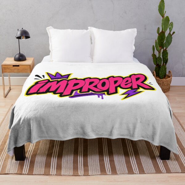 Item preview, Improper Playful Neon Word Design designed and sold by RedCircleArt.