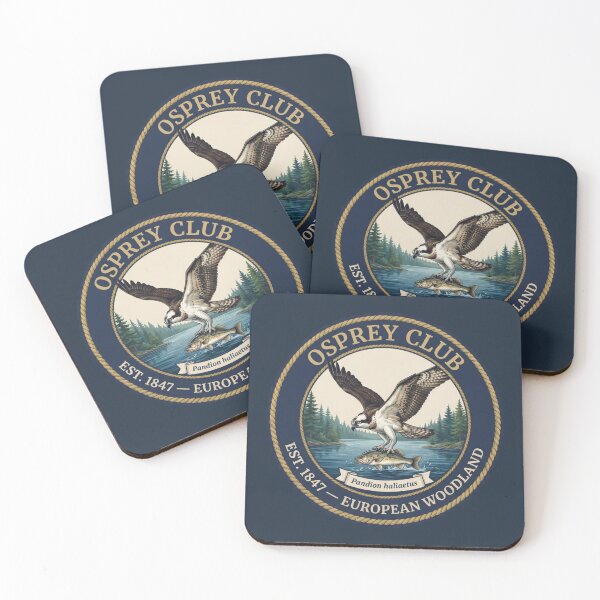 Item preview, Osprey Club Vintage Badge European Wildlife Art designed and sold by CalmCapy Co.