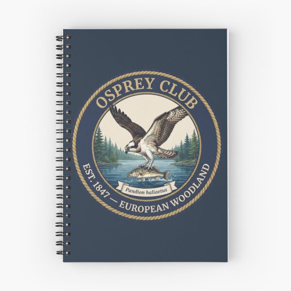 Item preview, Osprey Club Vintage Badge European Wildlife Art designed and sold by CalmCapy Co.