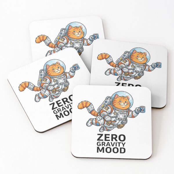 Item preview, Astronaut Cat Zero Gravity Mood | Cute Orange Tabby Space Illustration designed and sold by Jaani-T.