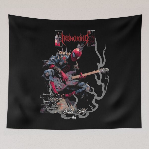 Item preview, Iron Grind Spider Punk Mohawked Guitar Hero Metal Vibe designed and sold by Krasnovaovaova.