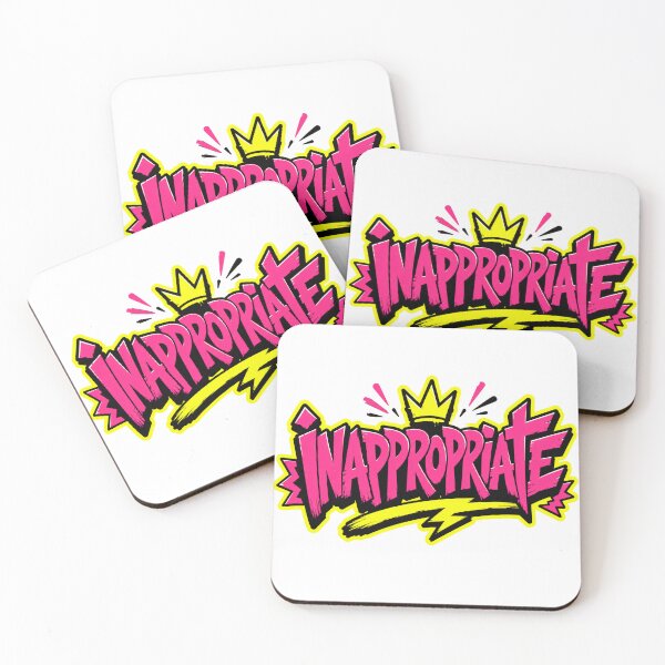 Item preview, Inappropriate Bold Comic Typography designed and sold by RedCircleArt.