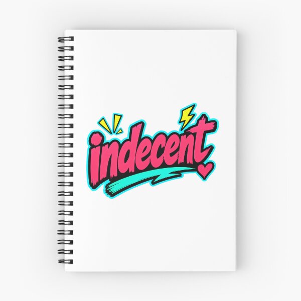 Item preview, Indecent Cheeky Neon Word Art designed and sold by RedCircleArt.