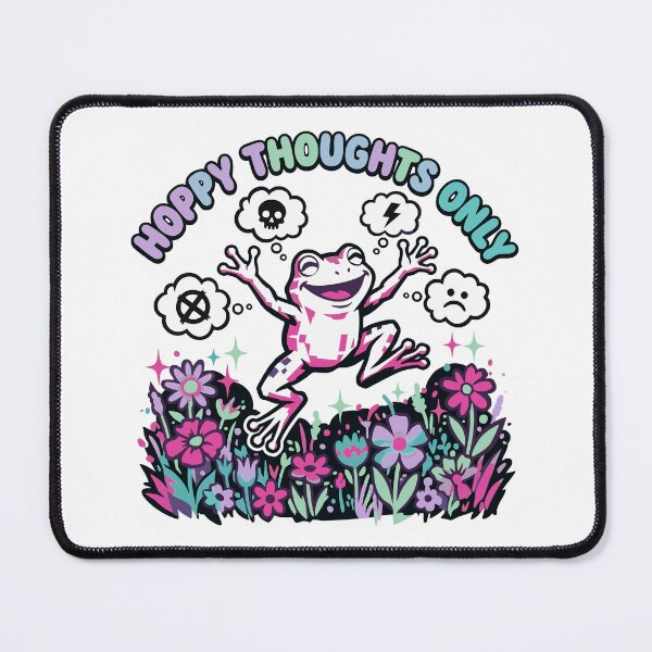 Item preview, Hoppy Thoughts Only Positive Frog designed and sold by XYZ LAB by Jesuperman.