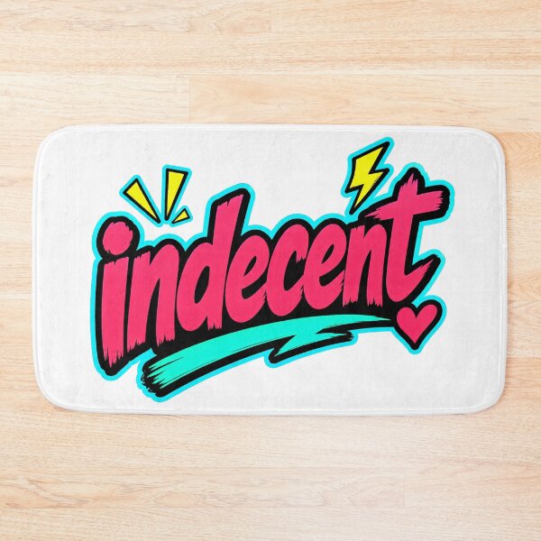 Item preview, Indecent Cheeky Neon Word Art designed and sold by RedCircleArt.