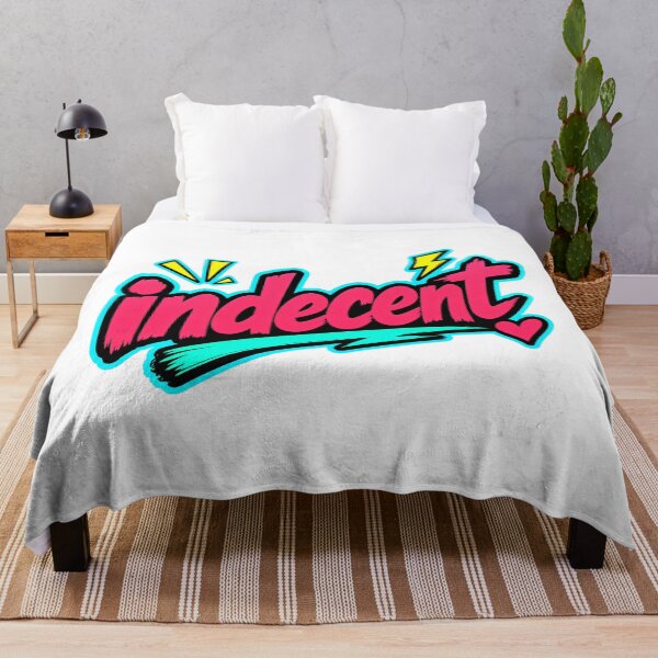 Item preview, Indecent Cheeky Neon Word Art designed and sold by RedCircleArt.