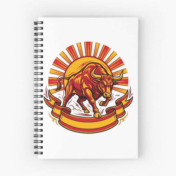 Item preview, The Spanish Bull - Stylized Fighting Bull with the Spanish Flag Essential designed and sold by Mavesha.