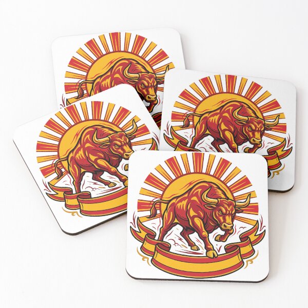 Item preview, The Spanish Bull - Stylized Fighting Bull with the Spanish Flag Essential designed and sold by Mavesha.