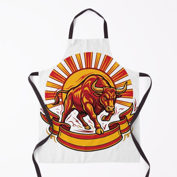 Item preview, The Spanish Bull - Stylized Fighting Bull with the Spanish Flag Essential designed and sold by Mavesha.