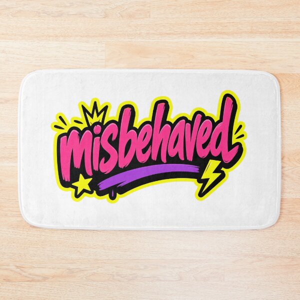 Item preview, Misbehaved Playful Rebel Typography designed and sold by RedCircleArt.