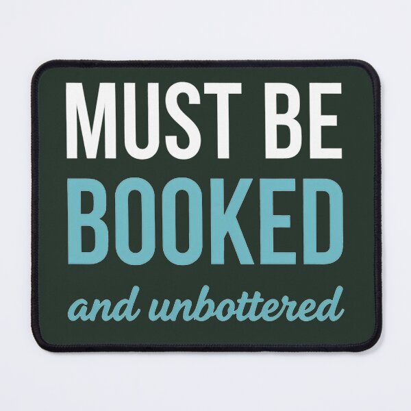 Item preview, Must Be Booked and Unbothered | Cute Retro BookTok Typography Aesthetic designed and sold by CloudyCatArt.