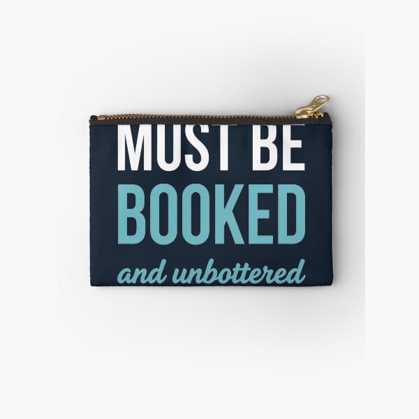 Item preview, Must Be Booked and Unbothered | Cute Retro BookTok Typography Aesthetic designed and sold by CloudyCatArt.