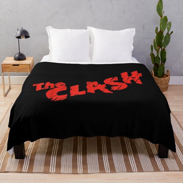 Item preview, the clash - scratched red logo designed and sold by Chandimali.