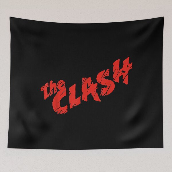Item preview, the clash - scratched red logo designed and sold by Chandimali.