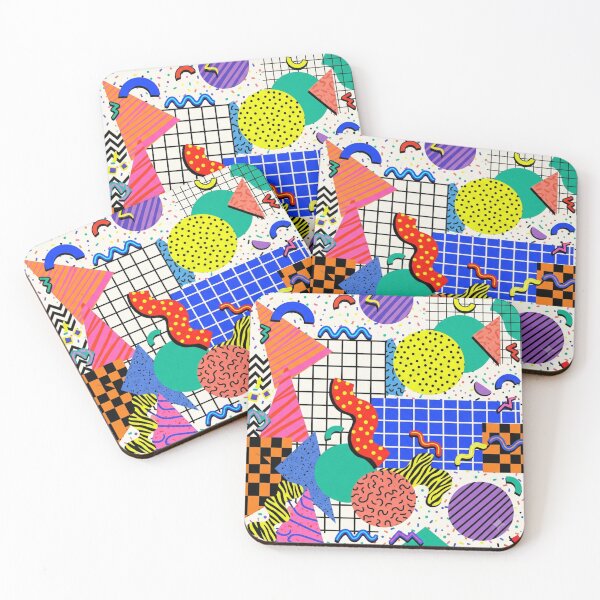Item preview, Colorful Memphis Party Pattern | Retro Geometric Shapes | Pop Art Illustration designed and sold by lavanya11.