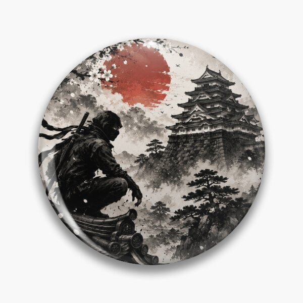 Item preview, Silent Watcher – Ninja on the Castle Rooftop designed and sold by 風の浮世.