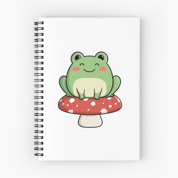 Item preview, Cottagecore Frog On Mushroom Cute Kawaii designed and sold by StickerMan17.